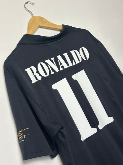 Ronaldo Nazario Real Madrid 2002-03 away football shirt (L)