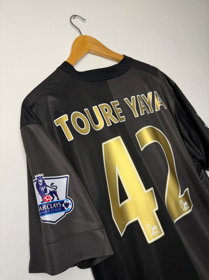 Yaya Toure Manchester City 2013-14 away football shirt (XL)
