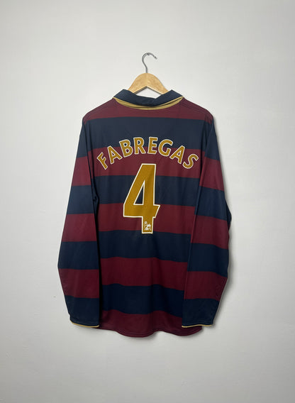 Cesc Fabregas Arsenal FC 2007-08 third long sleeve away football shirt (XL)