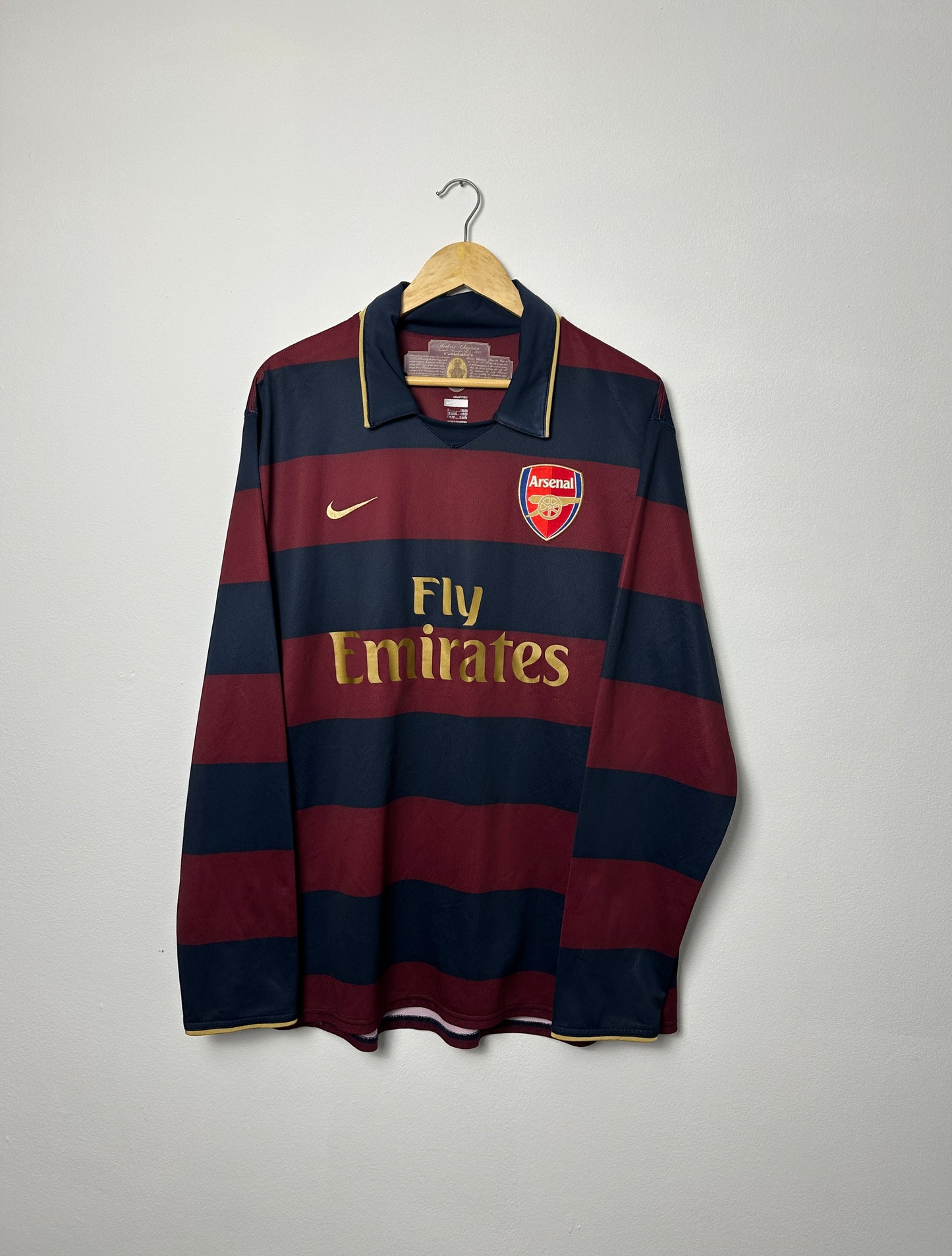 Cesc Fabregas Arsenal FC 2007-08 third long sleeve away football shirt (XL)