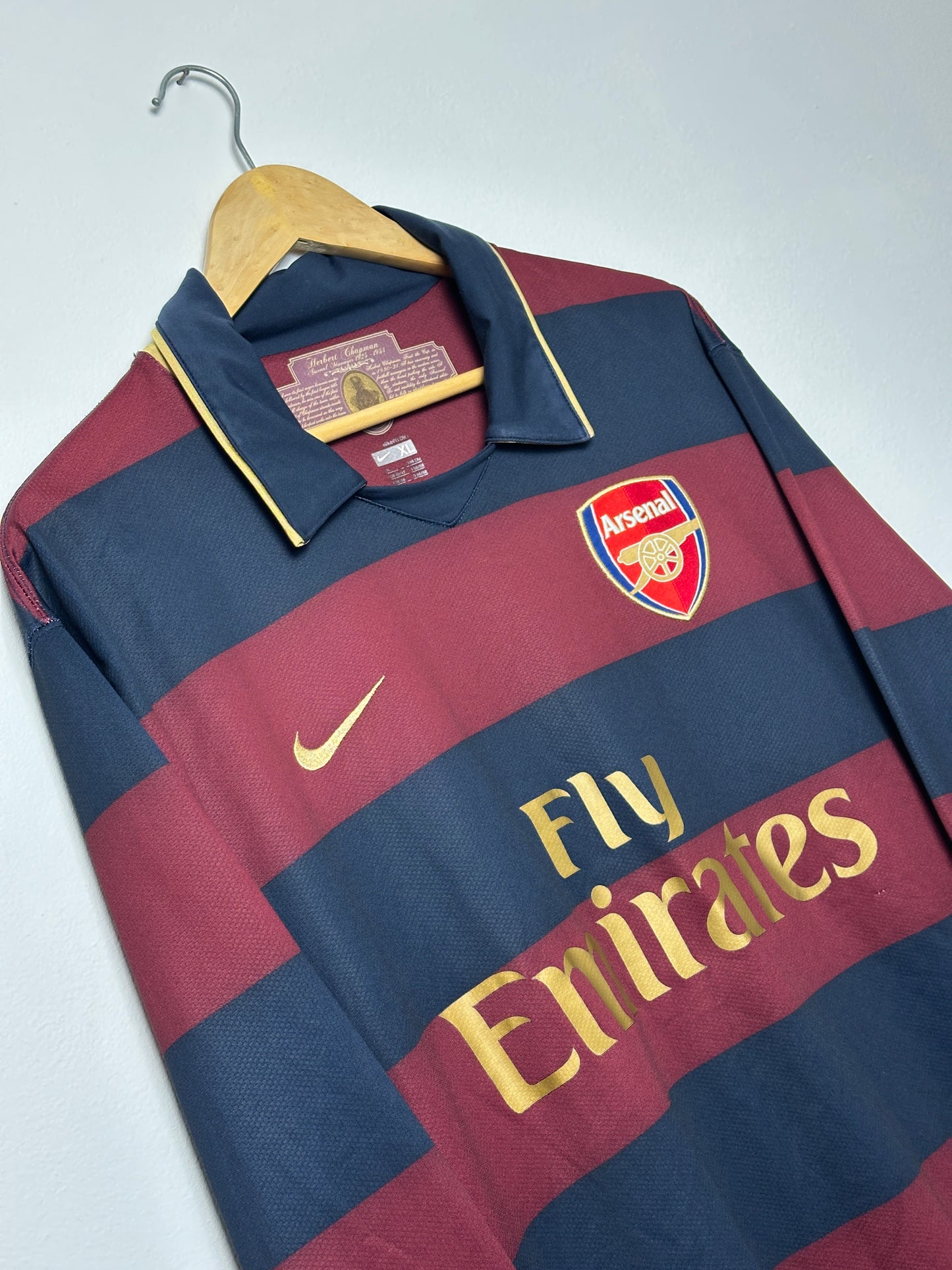 Cesc Fabregas Arsenal FC 2007-08 third long sleeve away football shirt (XL)