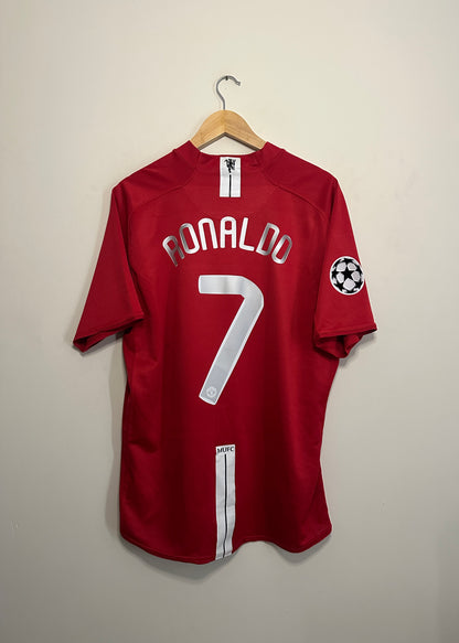 Cristiano Ronaldo Manchester United 2007-09 home football shirt (XL)