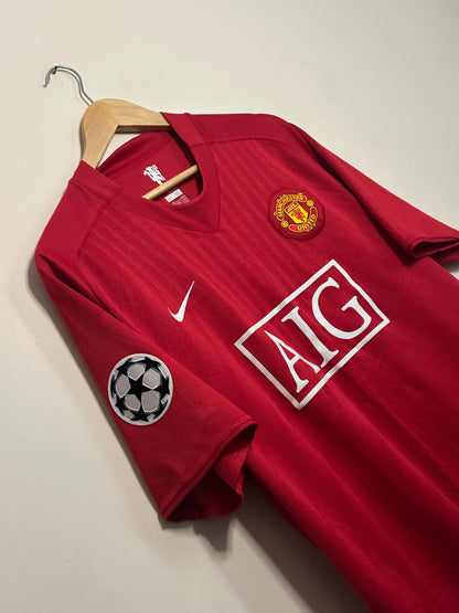 Cristiano Ronaldo Manchester United 2007-09 home football shirt (XL)