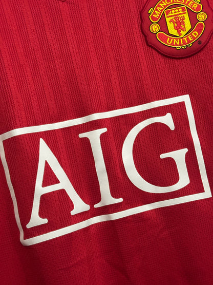 Cristiano Ronaldo Manchester United 2007-09 home football shirt (XL)