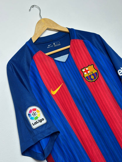 Neymar JR FC Barcelona 2016-17 home football shirt (XL)