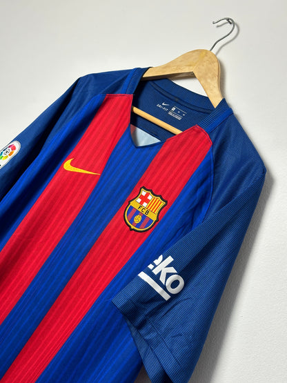 Neymar JR FC Barcelona 2016-17 home football shirt (XL)